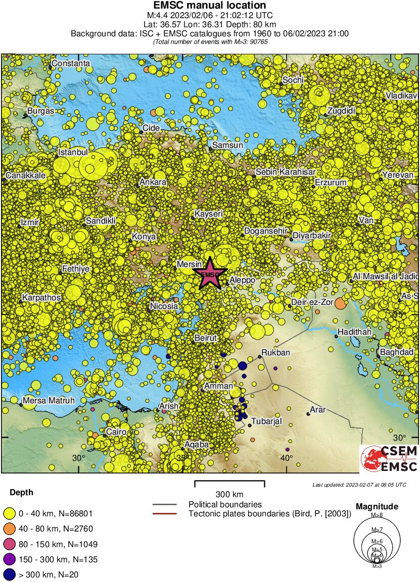 wide historical seismicity