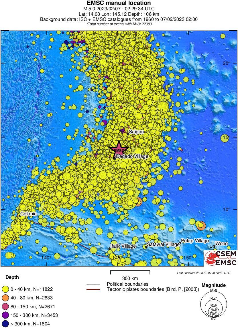 wide historical seismicity