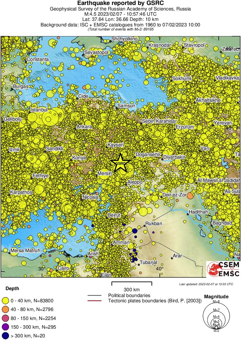 wide historical seismicity
