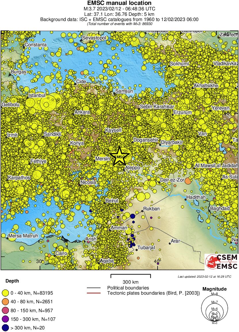 wide historical seismicity