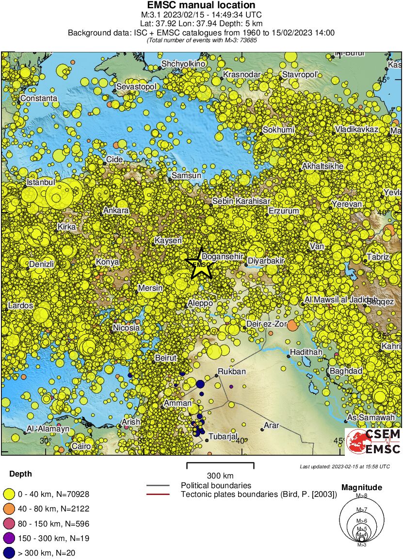 wide historical seismicity