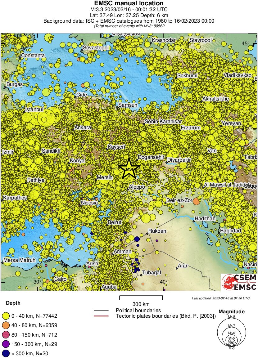 wide historical seismicity