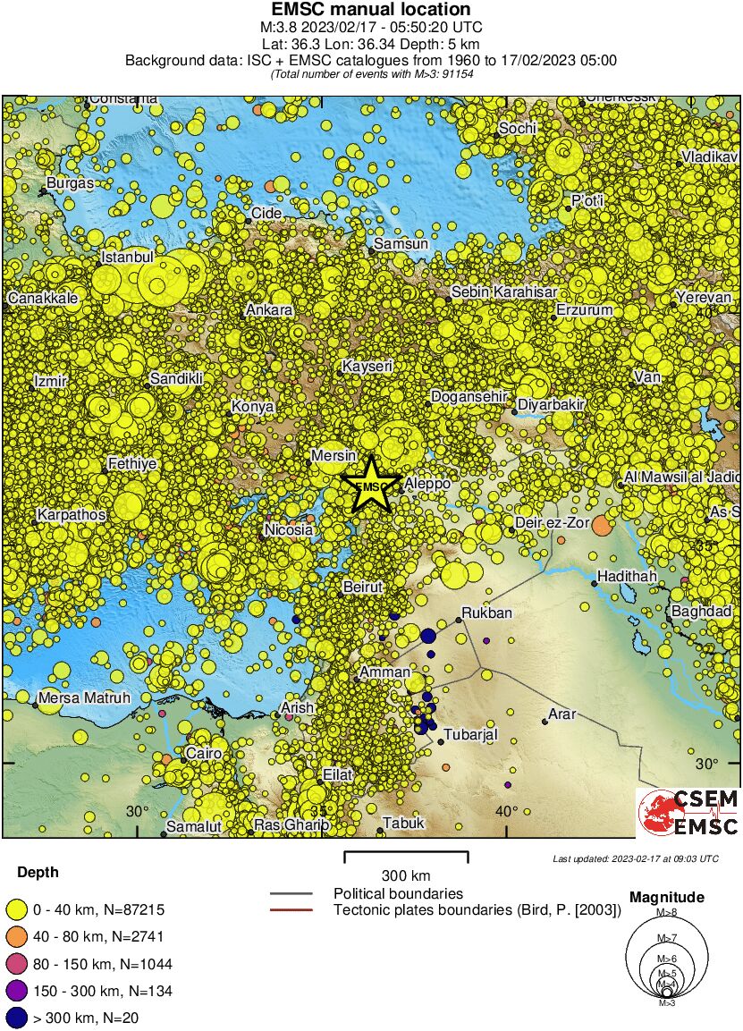 wide historical seismicity