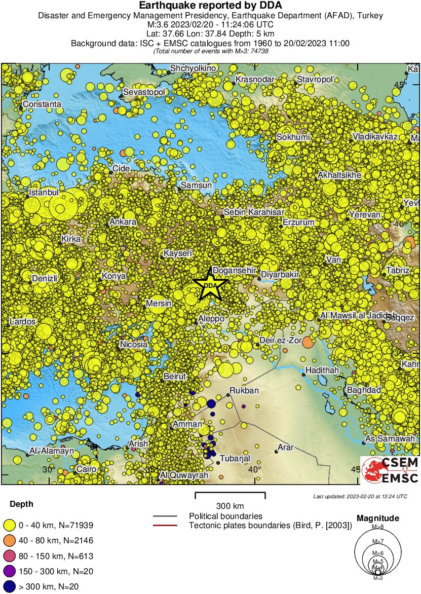 wide historical seismicity