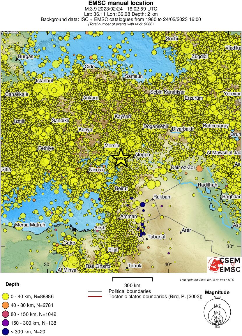 wide historical seismicity