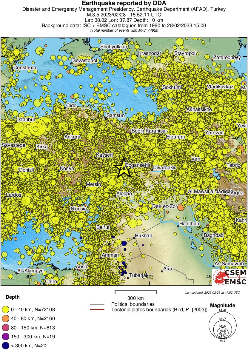 wide historical seismicity