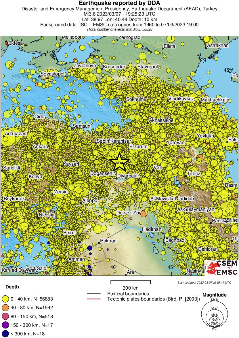 wide historical seismicity