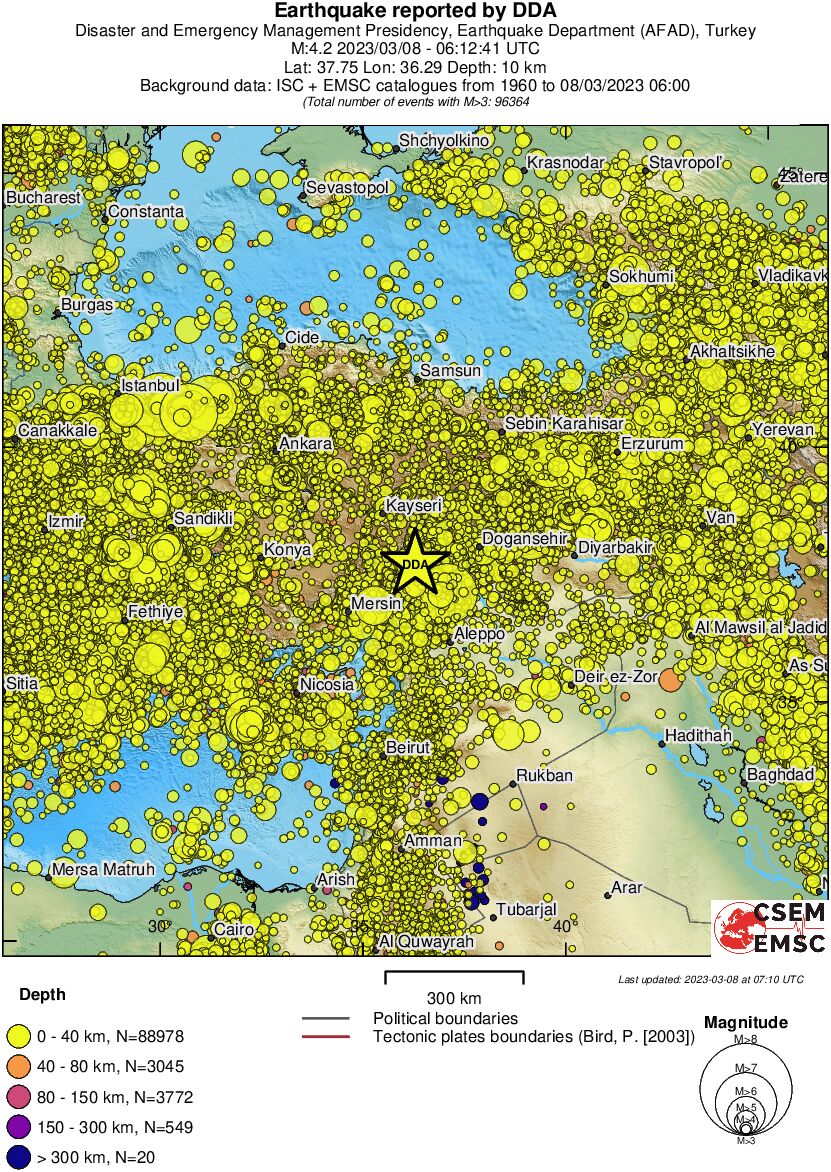 wide historical seismicity