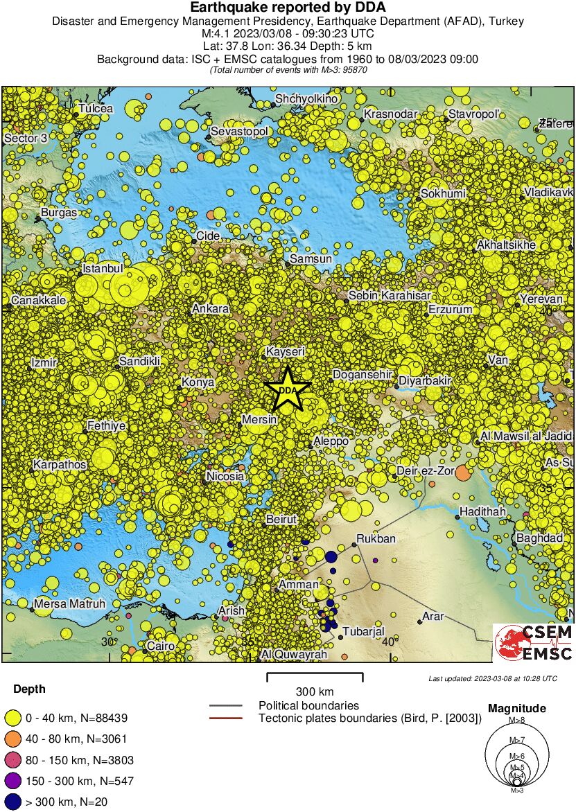 wide historical seismicity