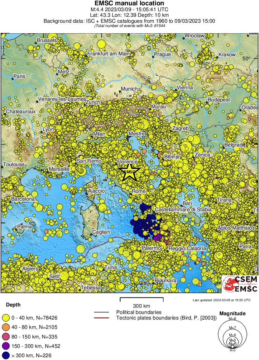 wide historical seismicity