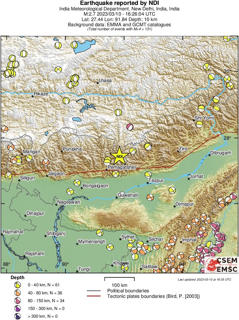 Regional moment Tensor