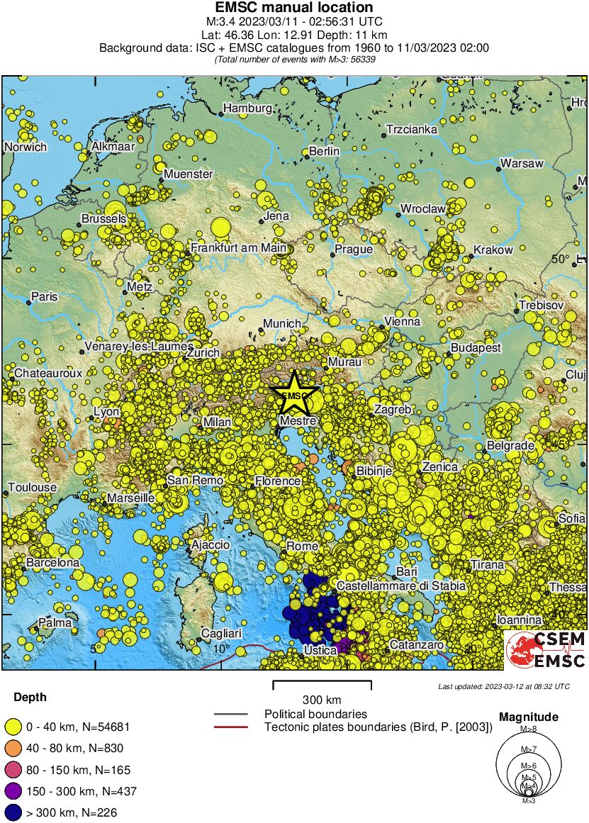 wide historical seismicity