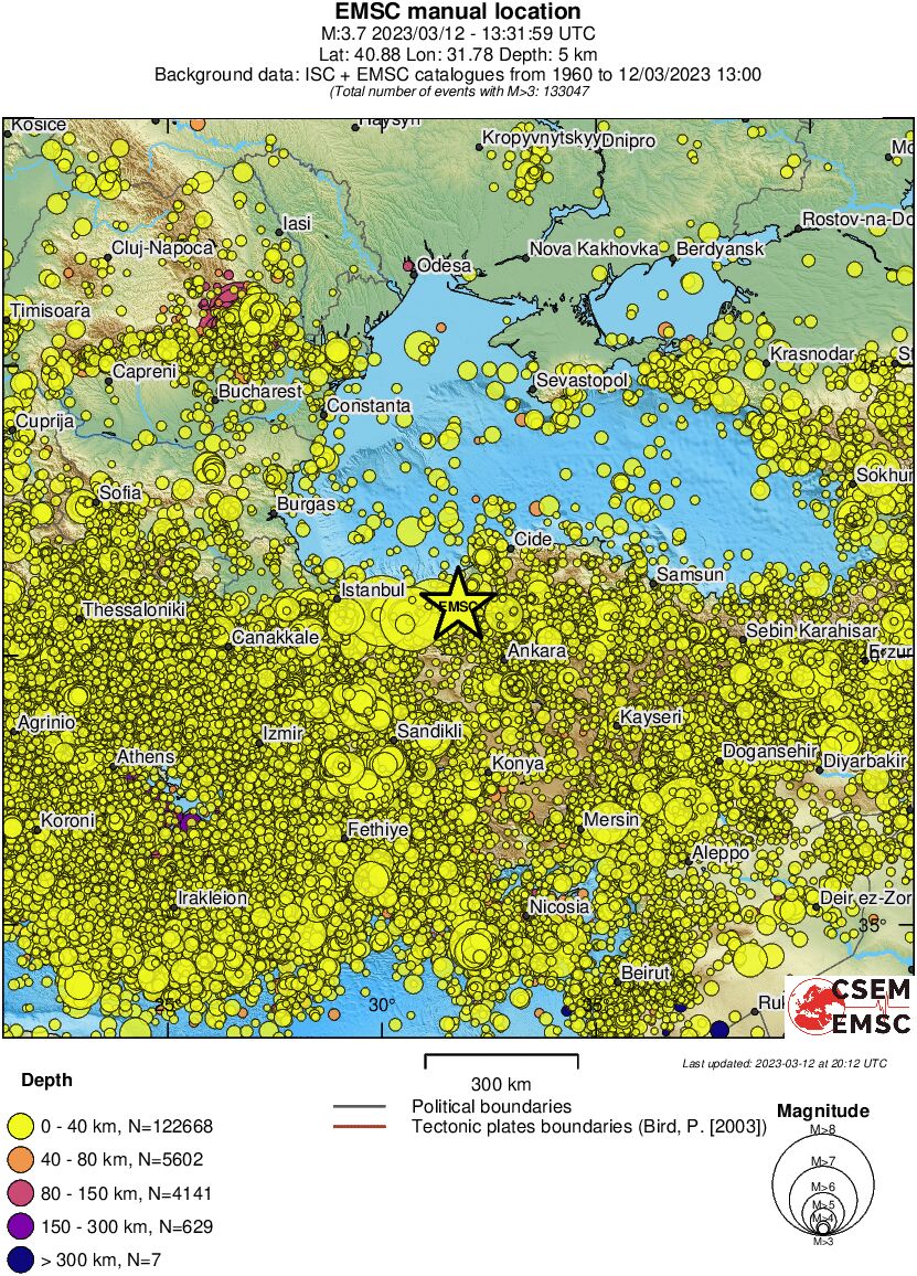 wide historical seismicity