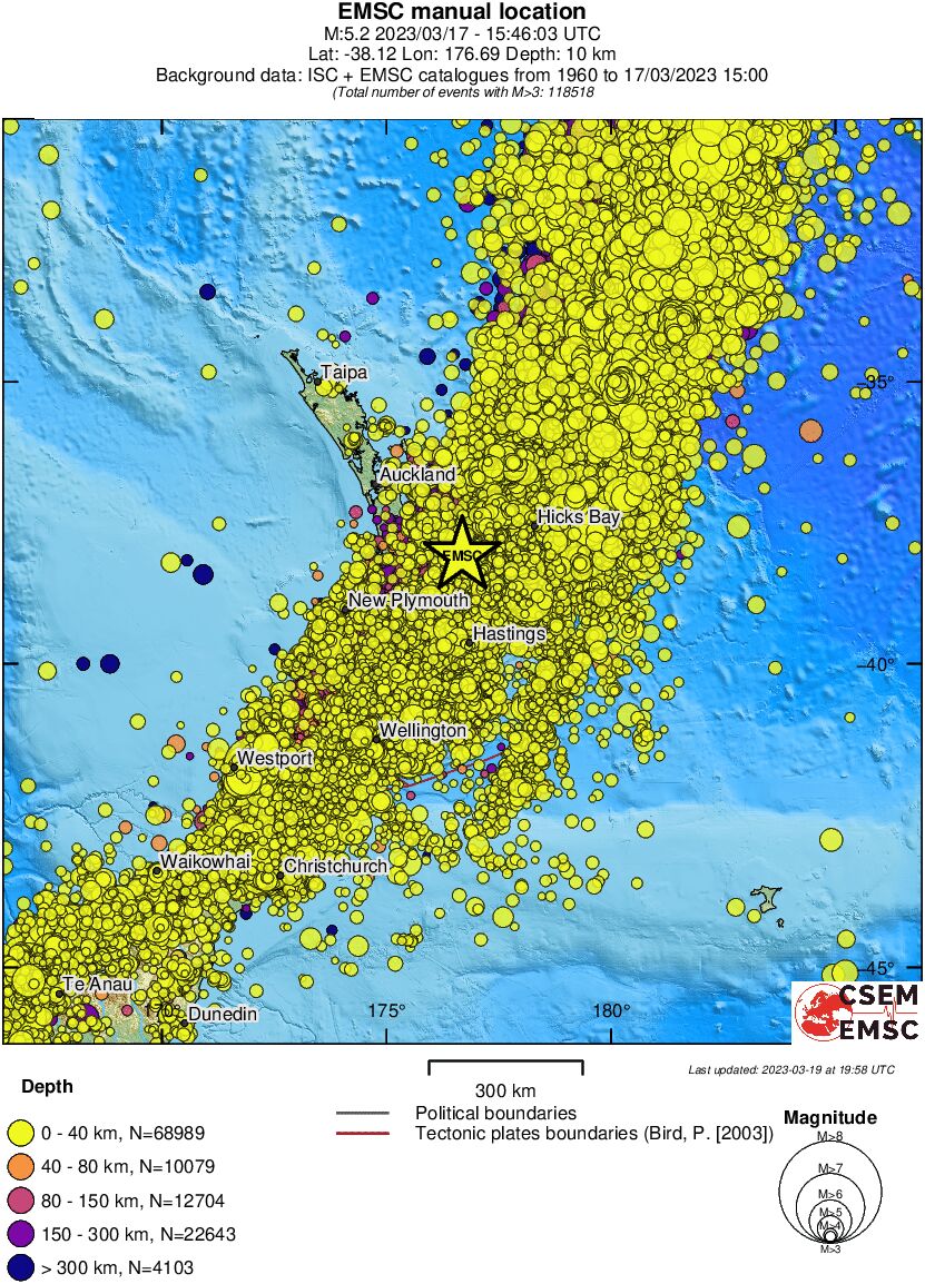 wide historical seismicity