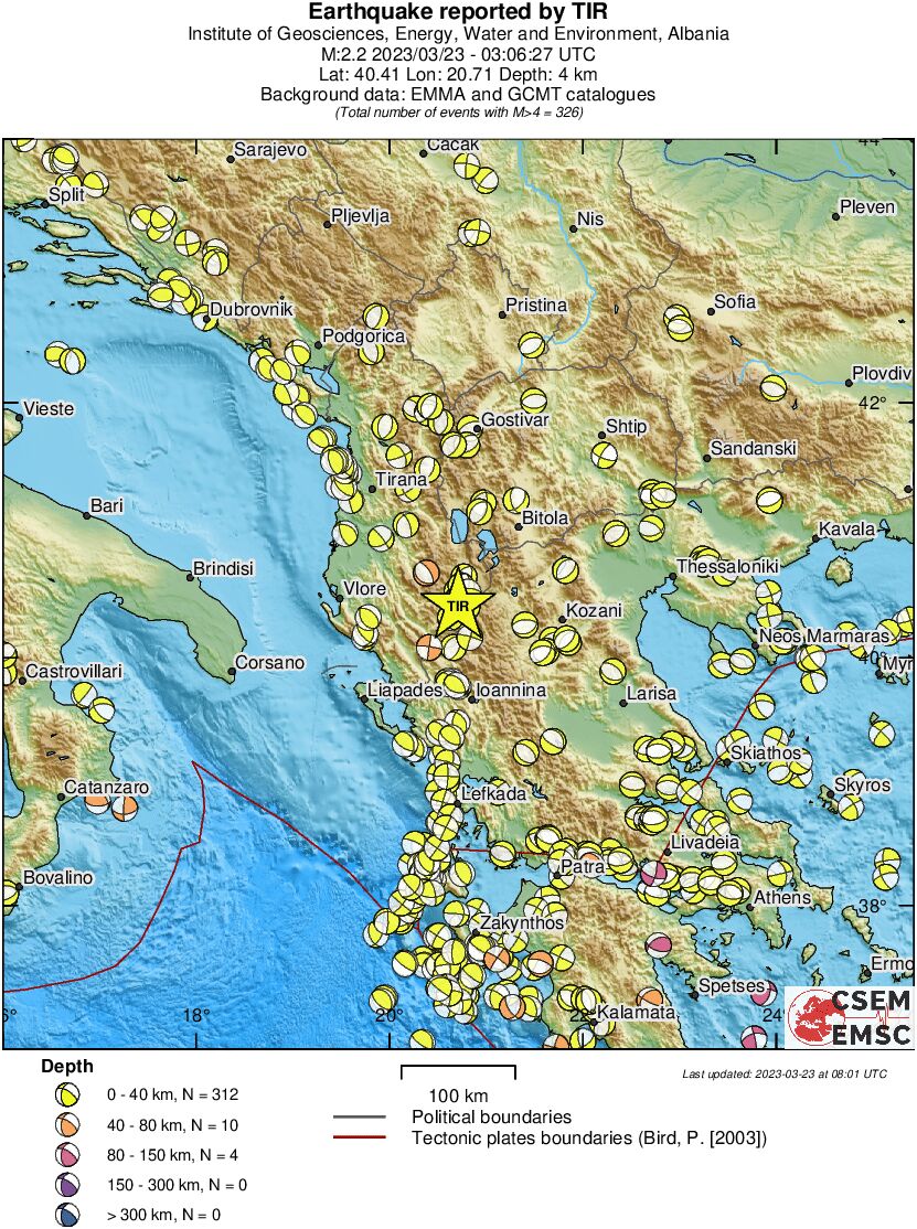 Regional moment Tensor