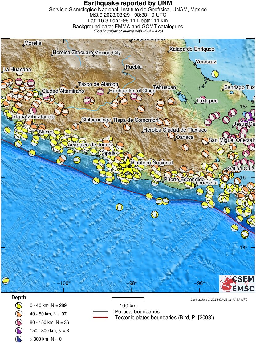 Regional moment Tensor
