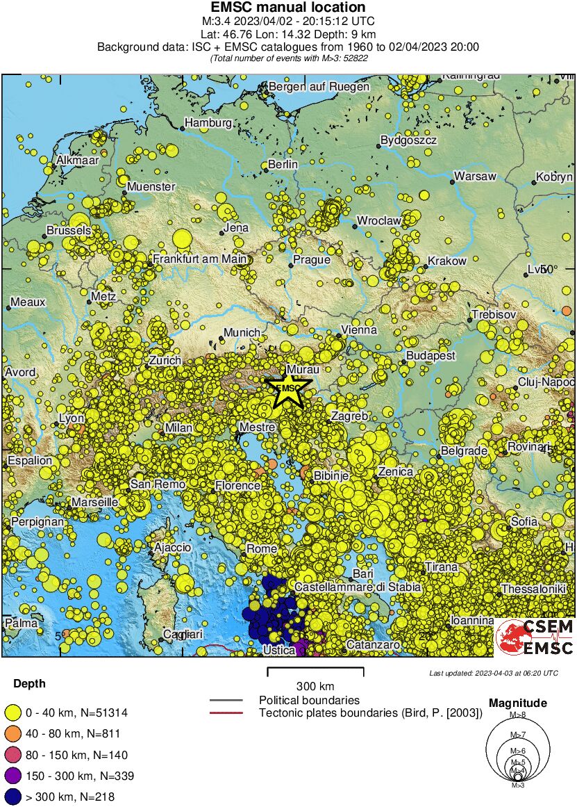 wide historical seismicity