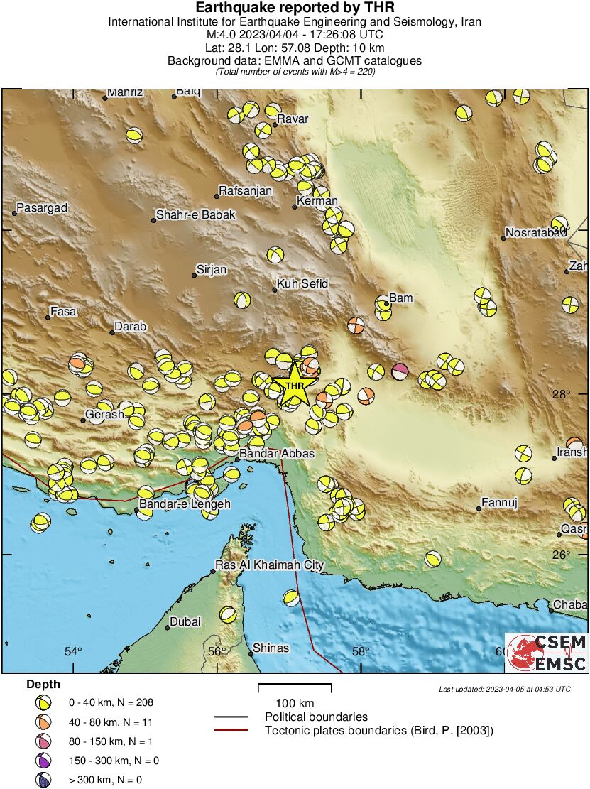 Regional moment Tensor