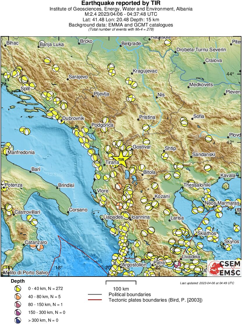 Regional moment Tensor