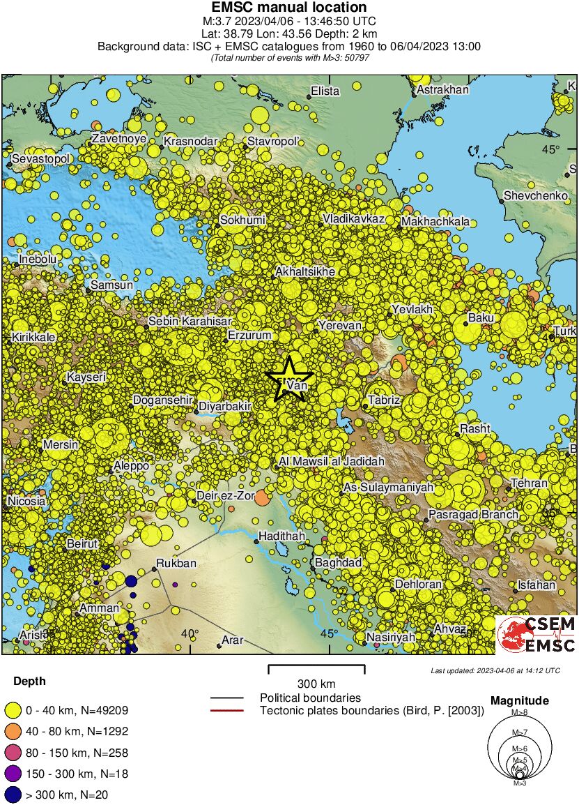 wide historical seismicity