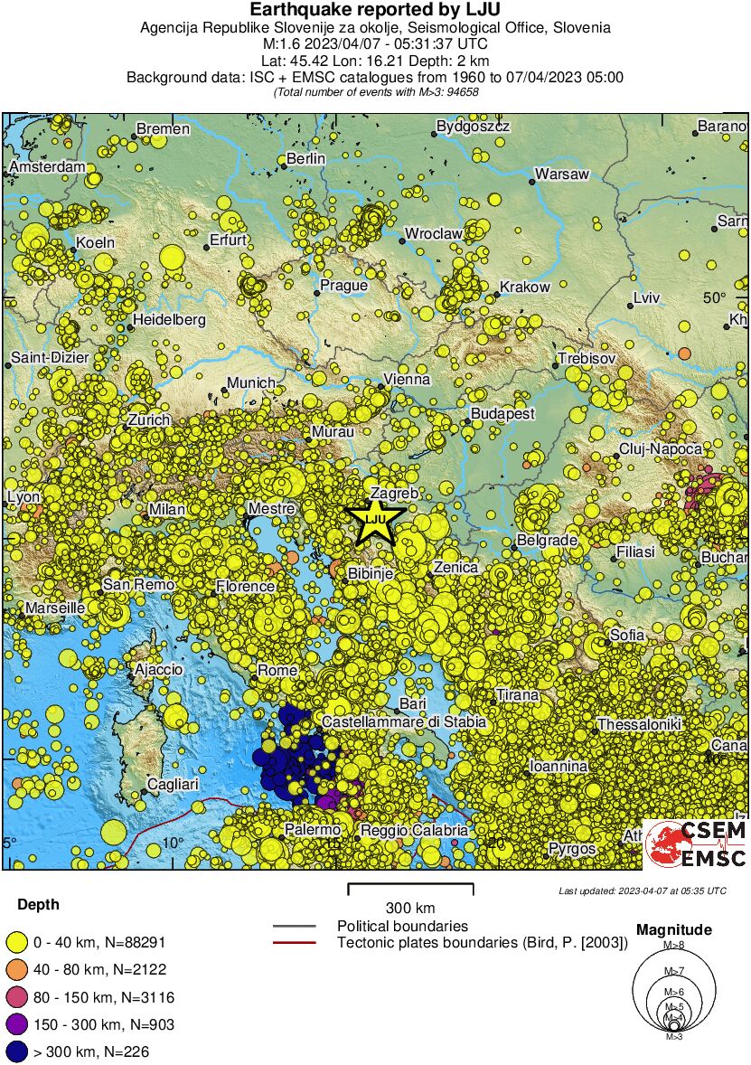 wide historical seismicity
