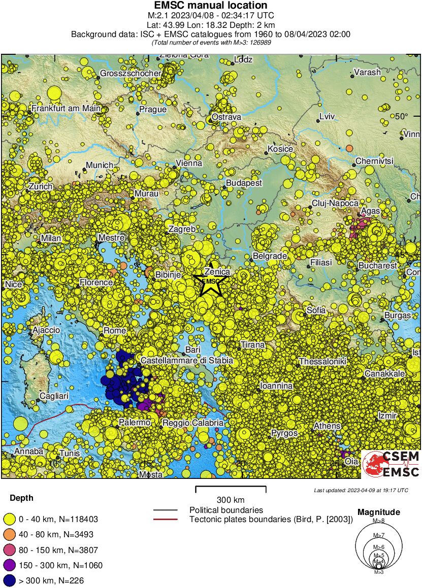 wide historical seismicity