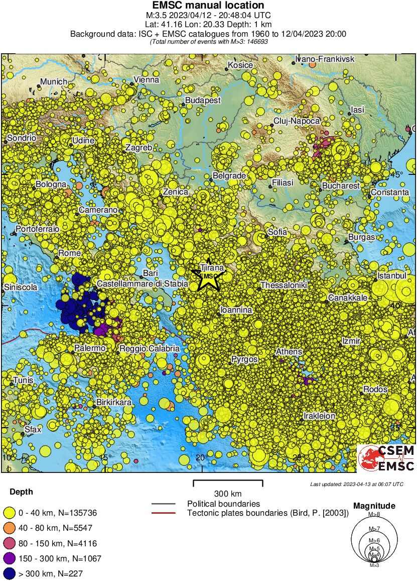 wide historical seismicity