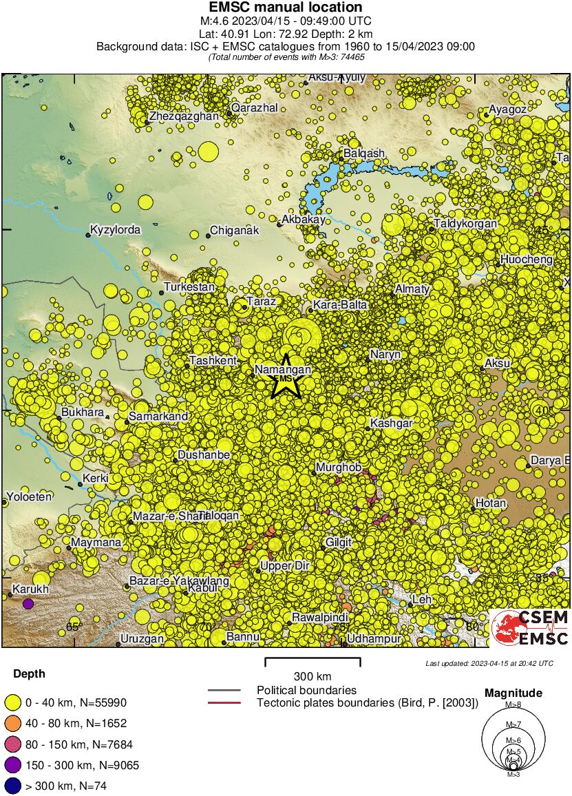 wide historical seismicity