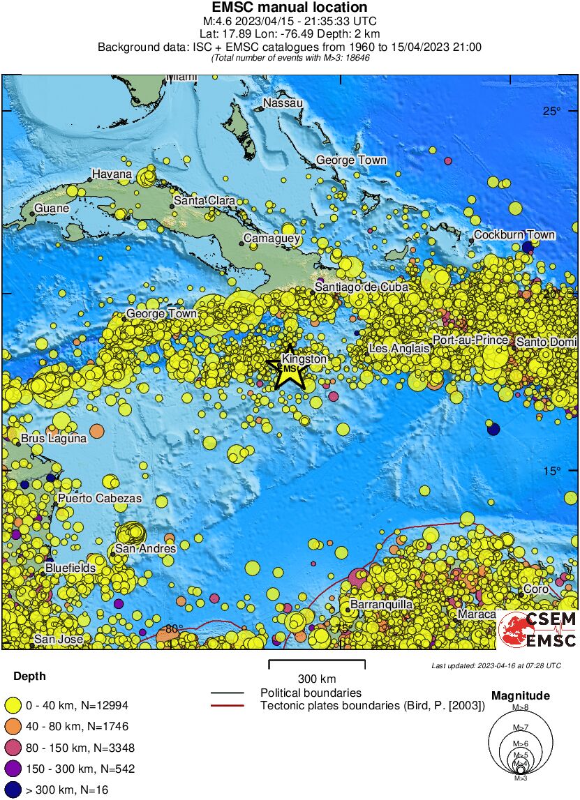 wide historical seismicity