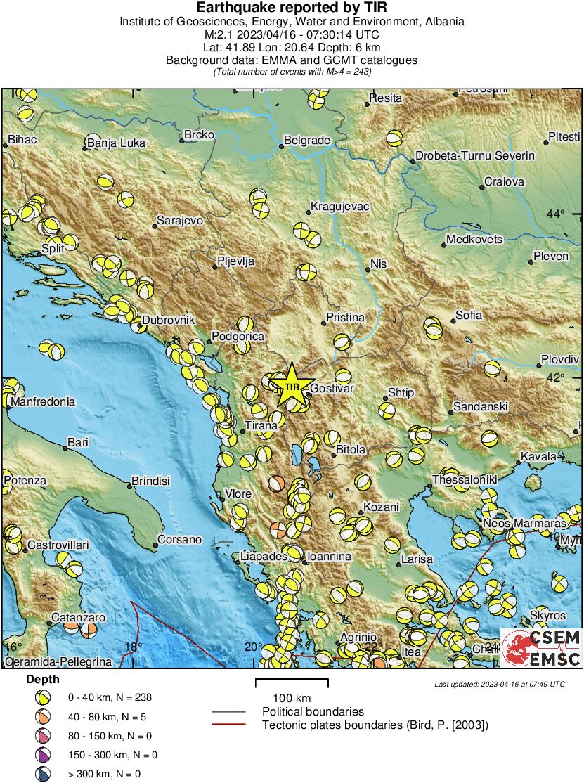 Regional moment Tensor