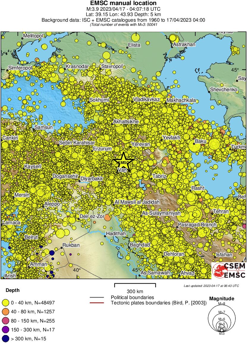 wide historical seismicity