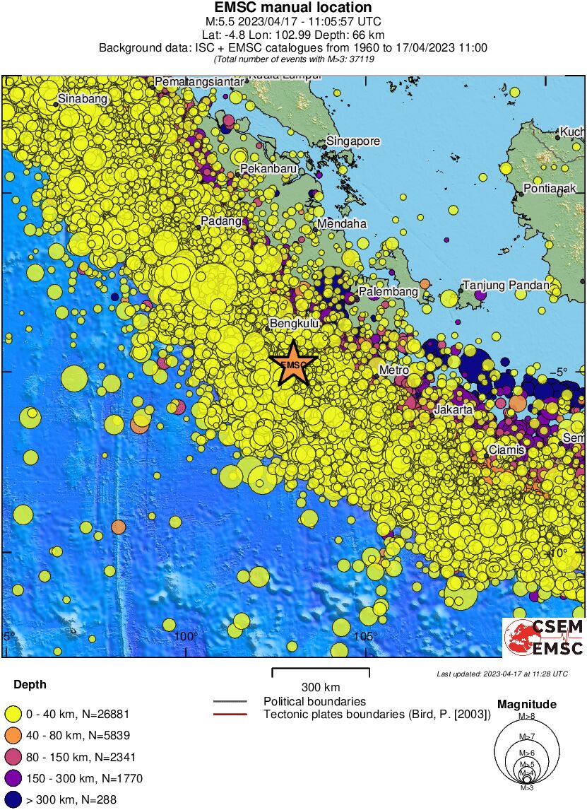 wide historical seismicity