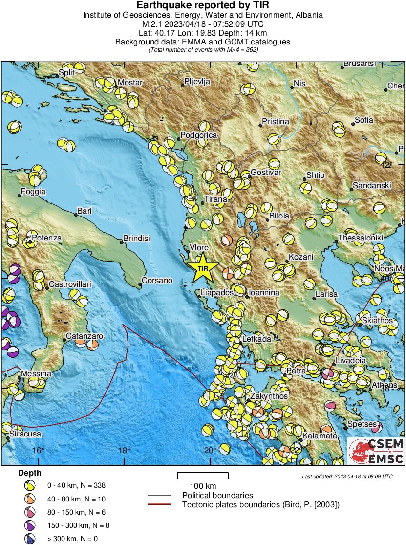 Regional moment Tensor