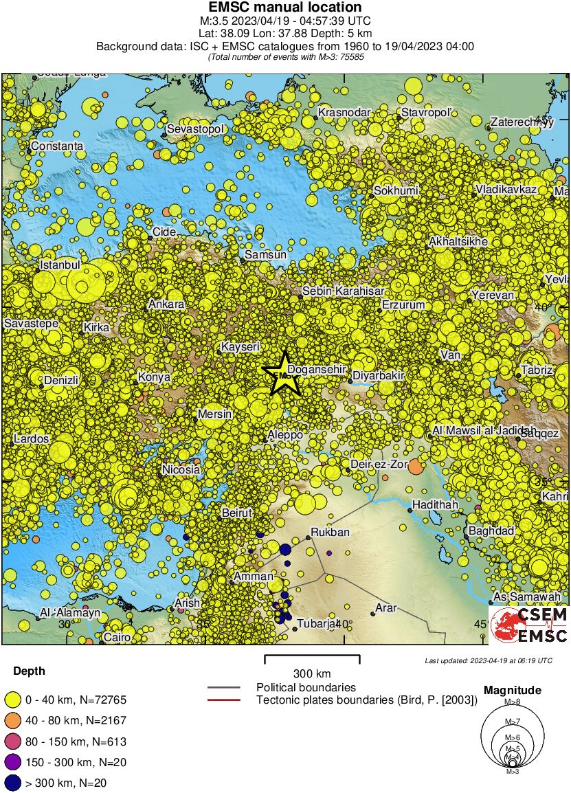 wide historical seismicity