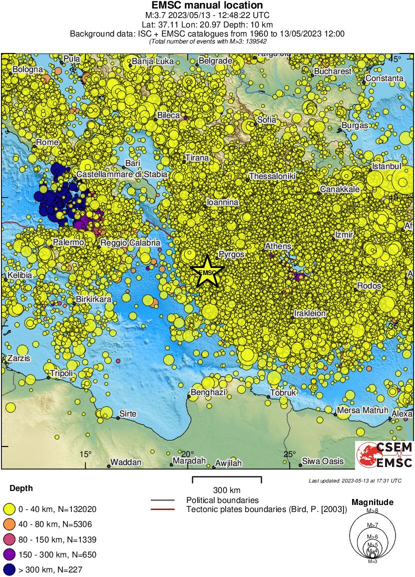 wide historical seismicity