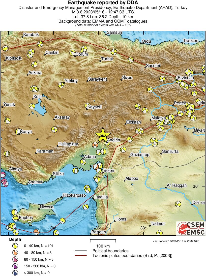 Regional moment Tensor