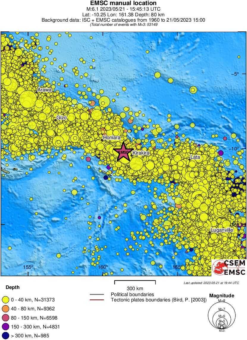 wide historical seismicity