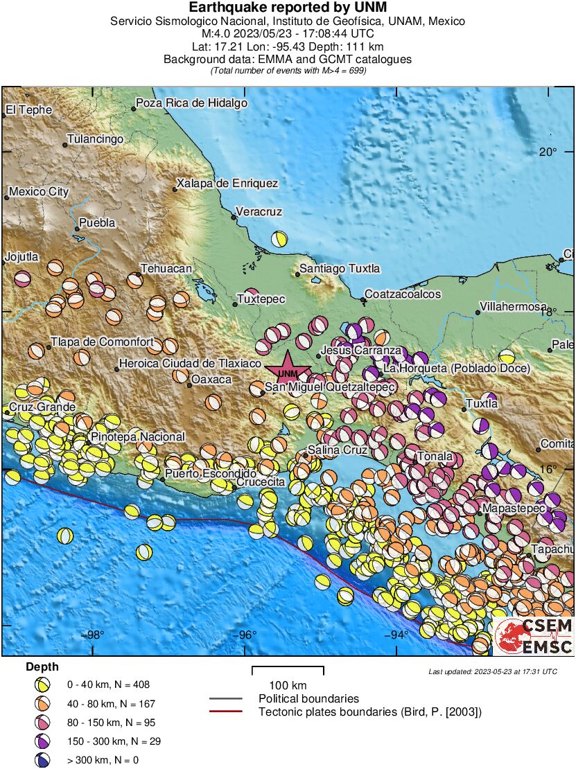 Regional moment Tensor
