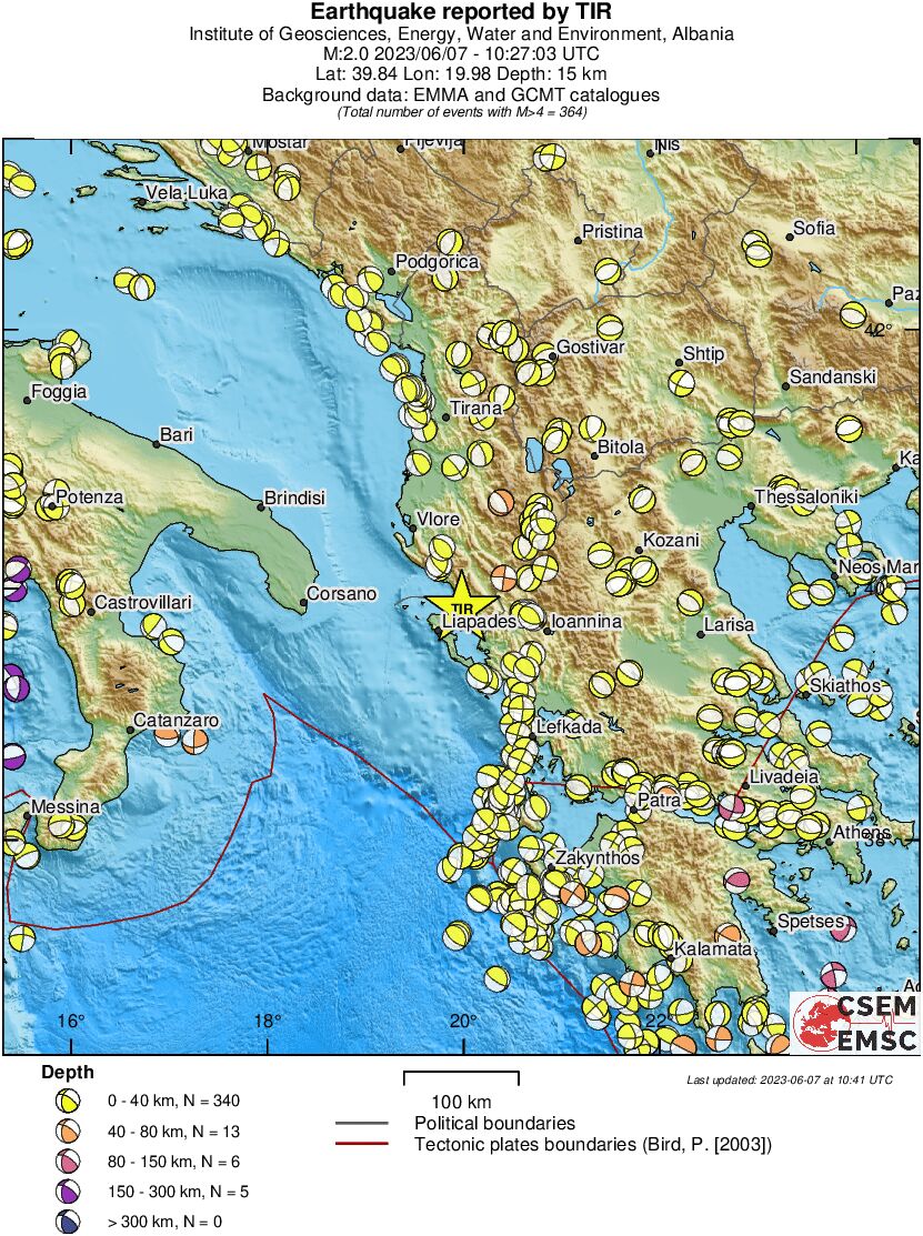Regional moment Tensor