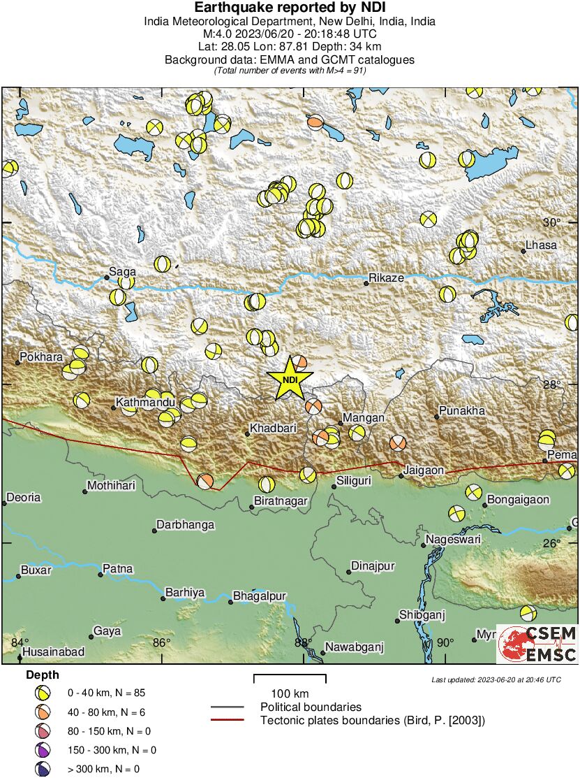 Regional moment Tensor