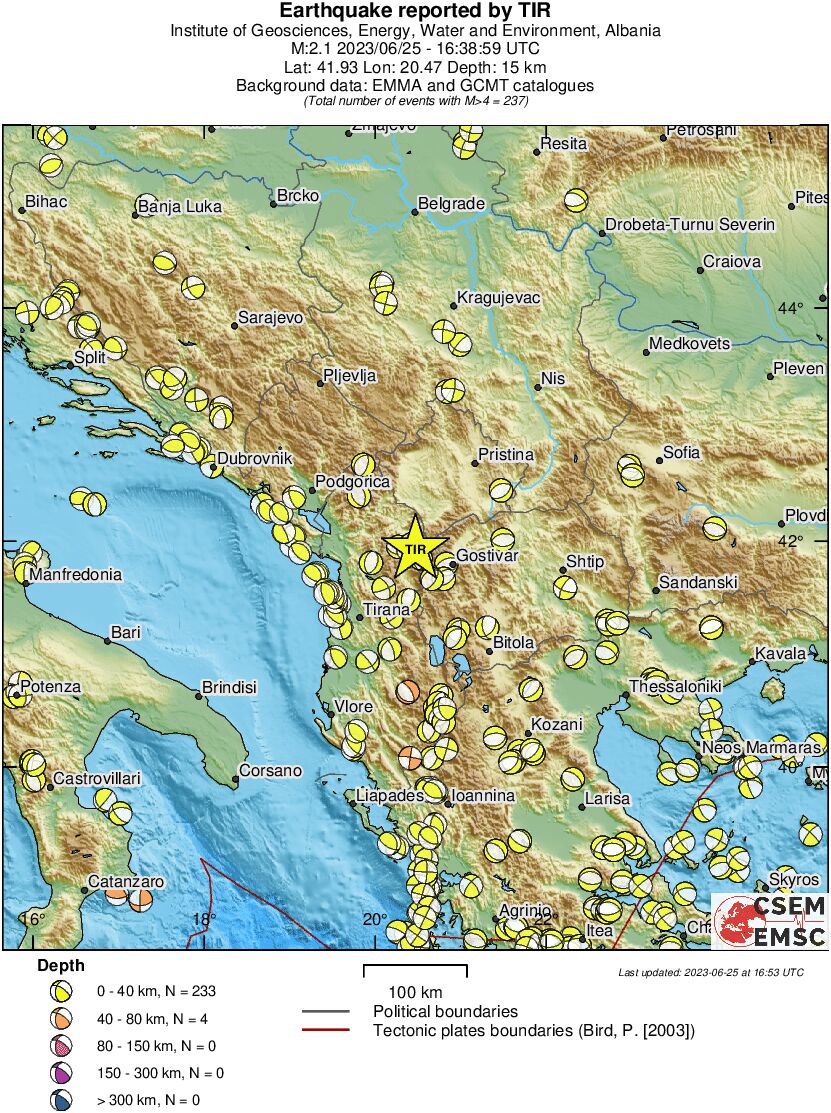 Regional moment Tensor