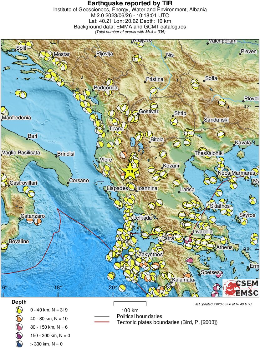Regional moment Tensor