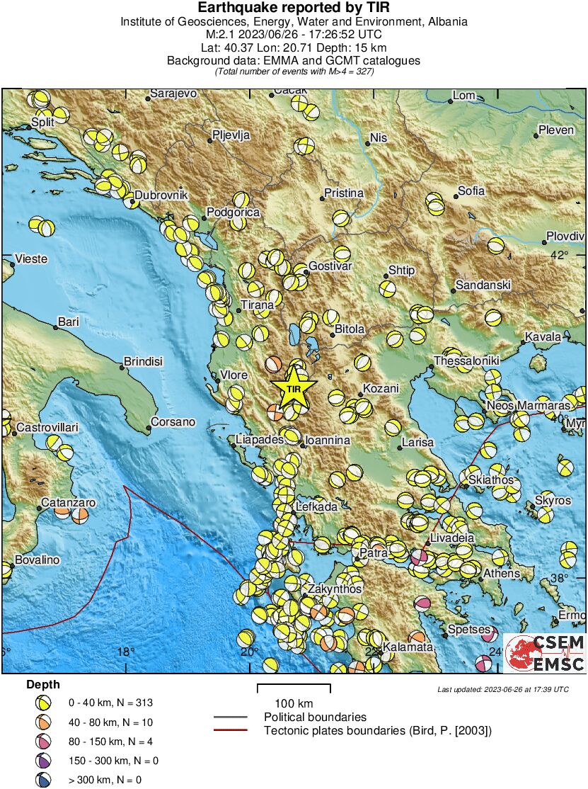 Regional moment Tensor