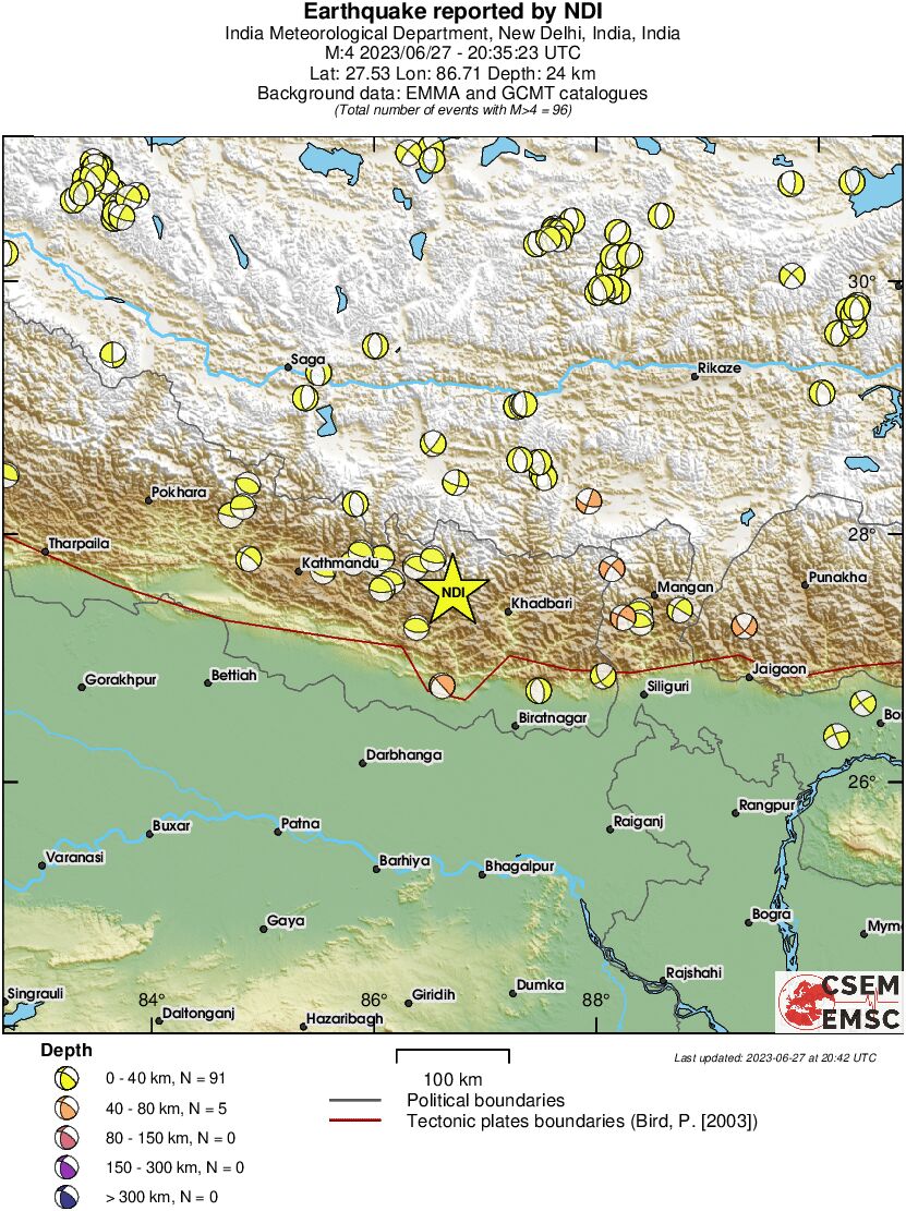 Regional moment Tensor