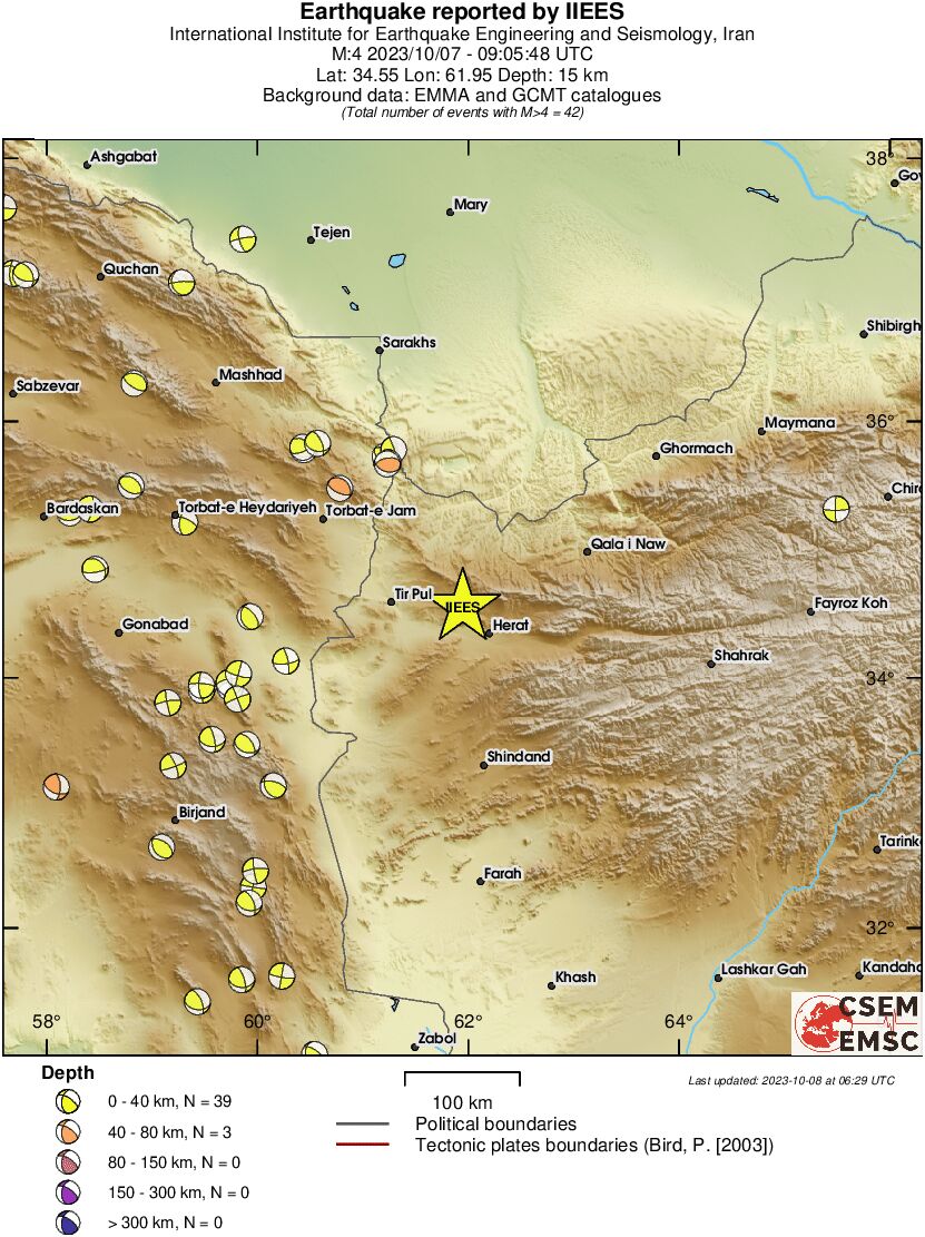 Regional moment Tensor