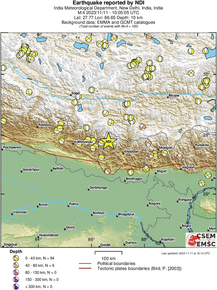 Regional moment Tensor