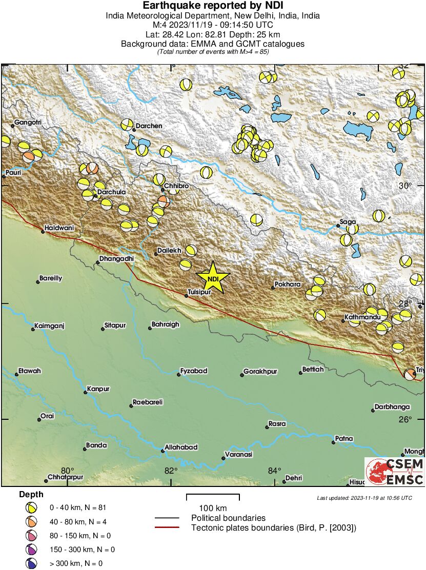 Regional moment Tensor