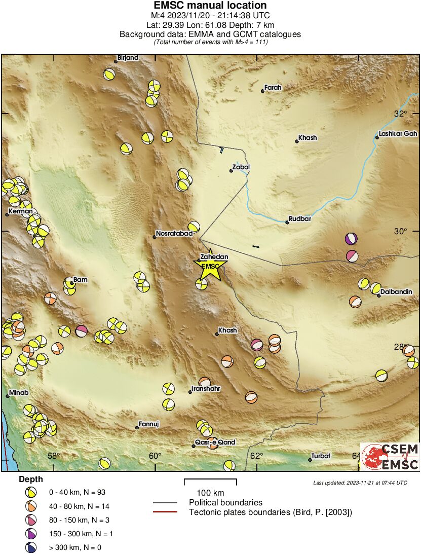 Regional moment Tensor