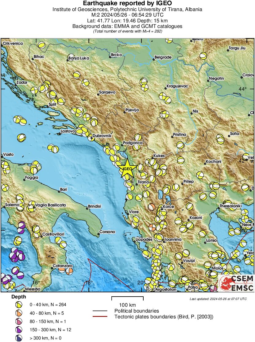 Regional moment Tensor
