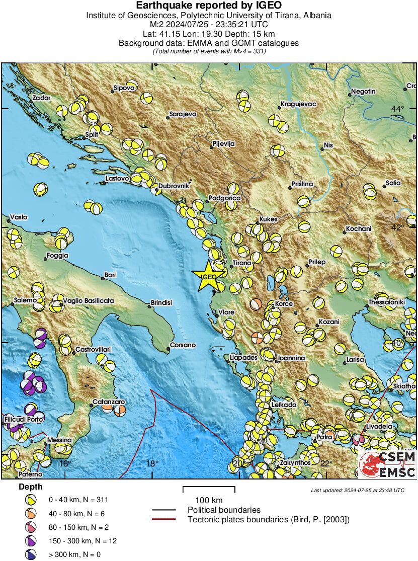 Regional moment Tensor